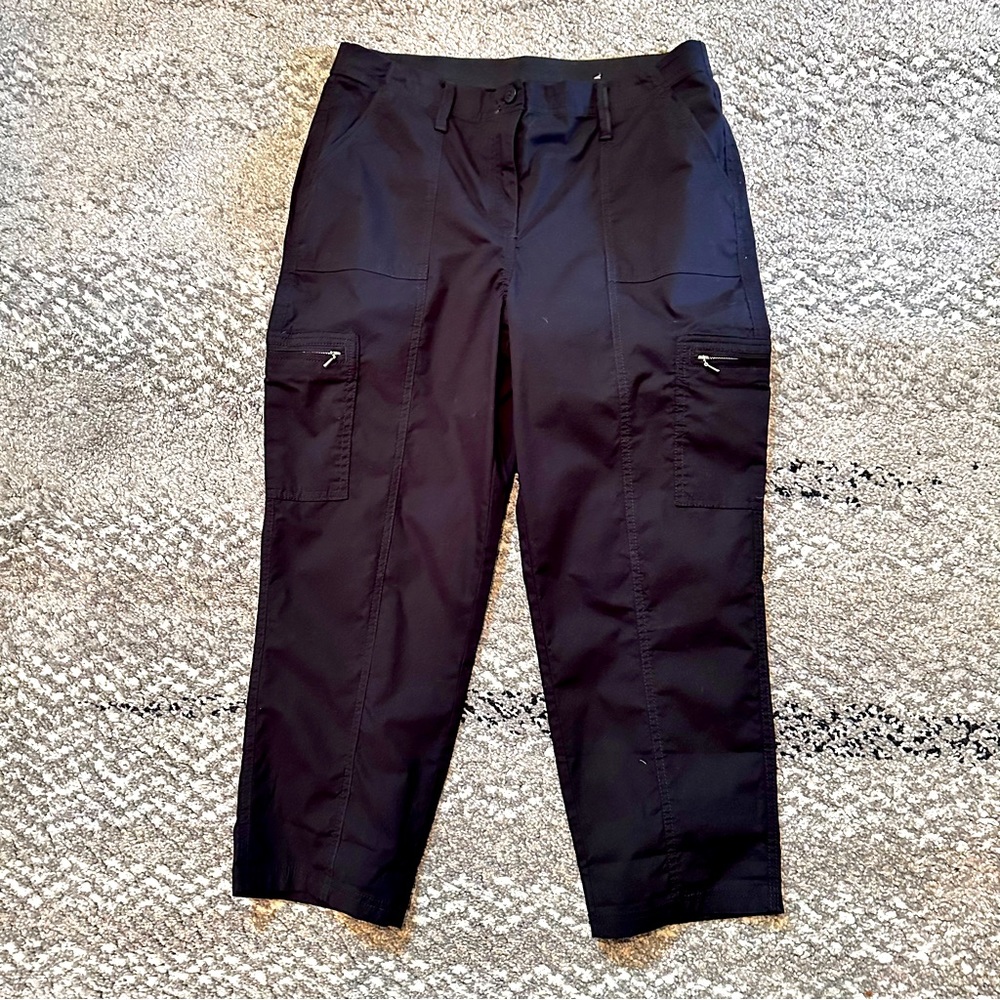 NWT CARGO CROP CHICO’S BLACK COTTON SZ 8